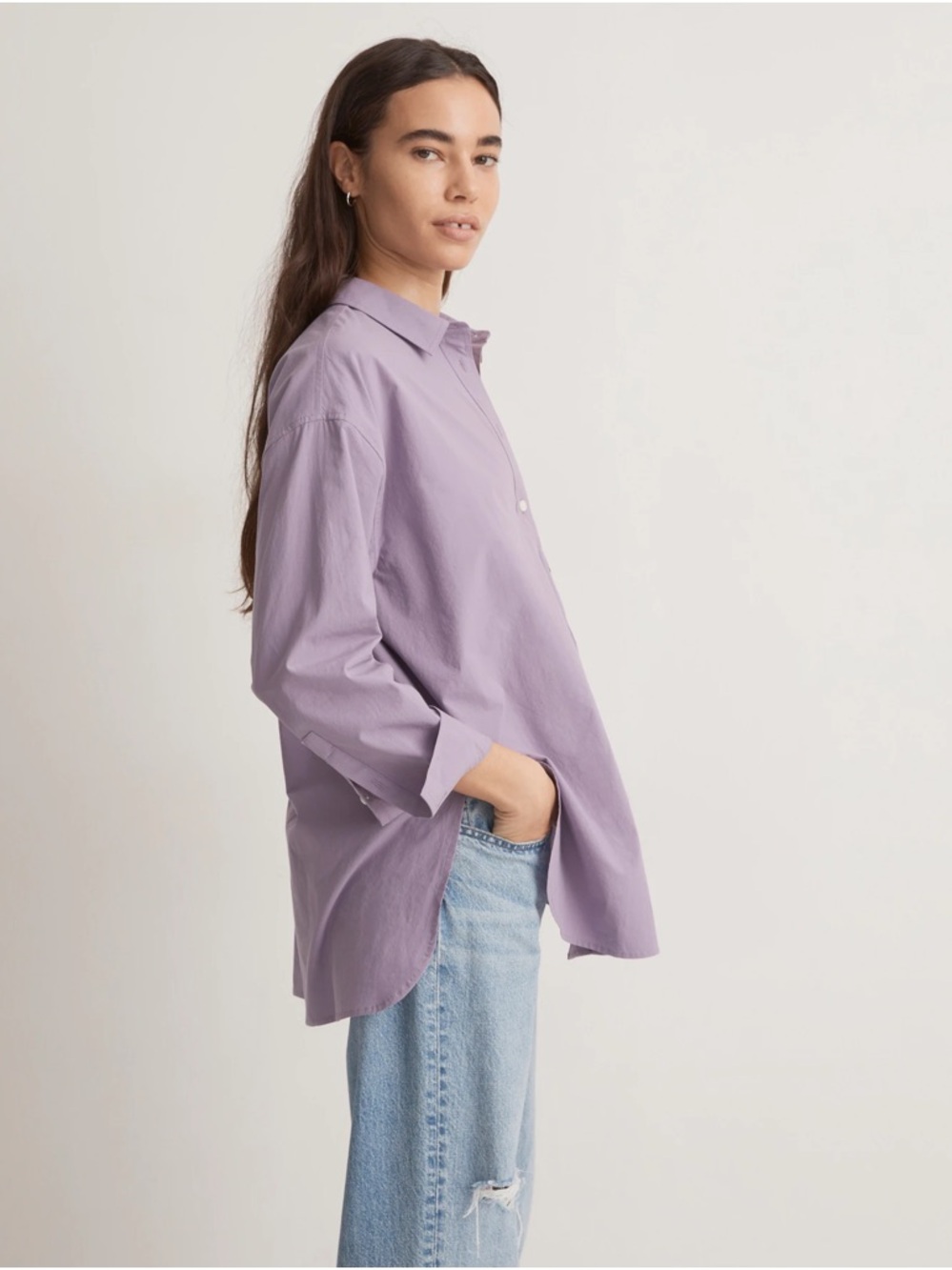 Madewell The Signature Poplin Oversized Shirt - Picture 2 of 7